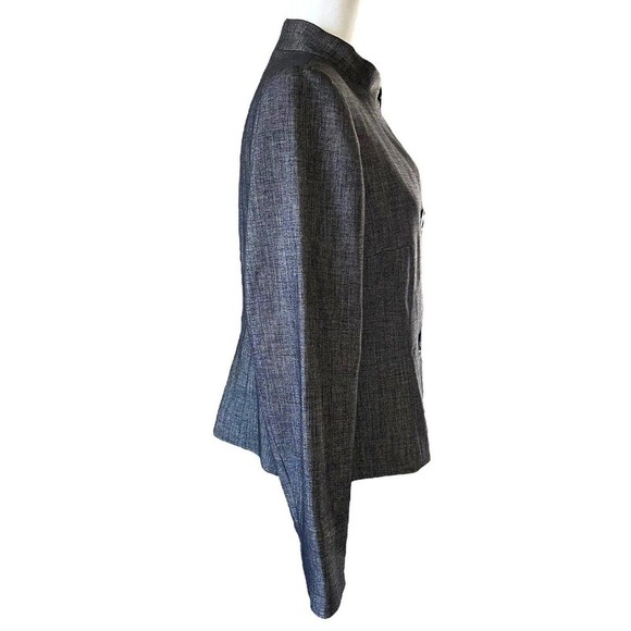 Anne Klein Women’s Short Jacket Suit Coat Black Stretch Shimmer Size 12 Petite - Picture 6 of 9